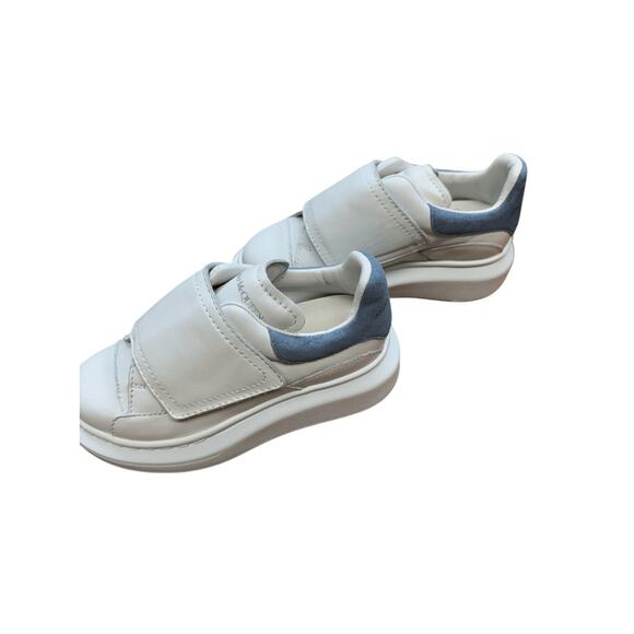 Alexander McQueen NIB Kid’s Low Top Leather Sneakers in White Size 10 Toddler - Picture 7 of 11